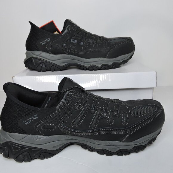 Skechers Slip-ins Work safety shoes : Cankton - Faison men's size 9 US brand new - Picture 3 of 6